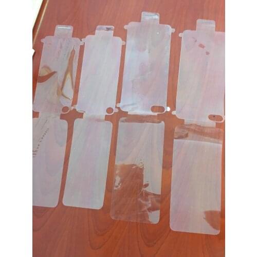 100pcs Front and Back Plastic Seal Factory Screen Protector Film Black White for iPhone XS XR Max New Phone Film