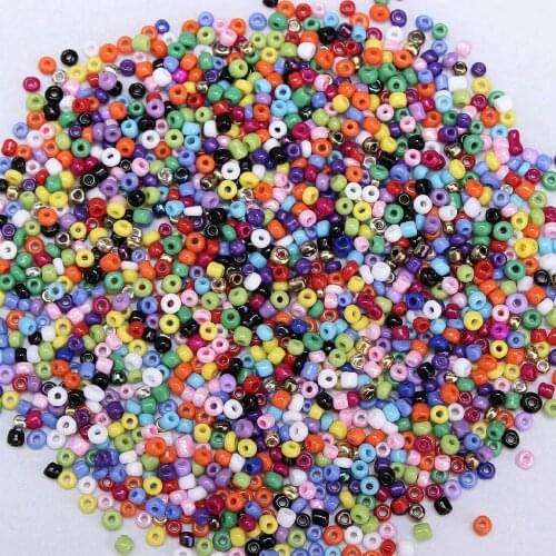 1000pcs Round Opaque Lot Colorful Glass Seed Beads for DIY Jewelry Making