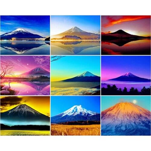 Canvas Size 5D Diy Diamond Painting Cross Stitch Kit Diamond Mosaic Embroidery " Landscape " Painting Square/Round Drill Gift