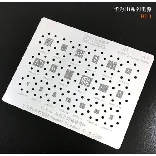 Amao Hi1 Hi6555 Hi6921 Hi6561 Hi6422 Hi6421GFC Hi6421 Hi6553 Hi6523 For Power PMIC Chip BGA Stencil IC Solder Reballing Tin