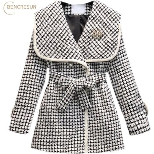 Bencresun Womens Blue Coats