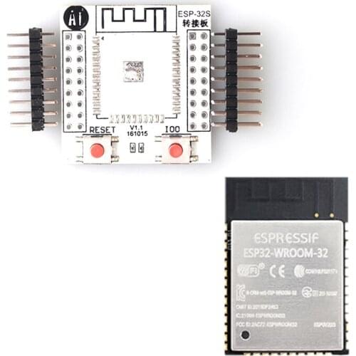 ESP32-WROOM-32 + ESP32 Board WIFI Bluetooth Module IoT Wifi Wlan BLE Module+ESP-32S Adapter Board
