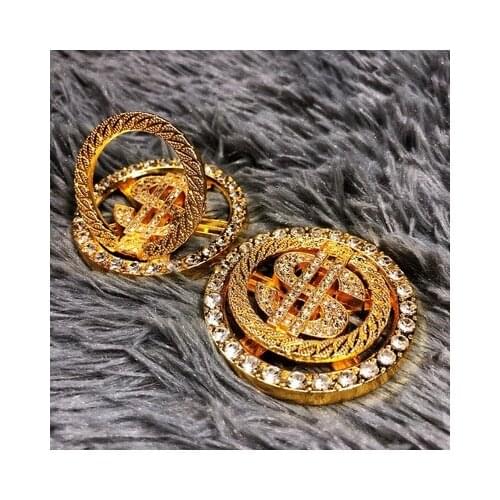 Fidget Spinner DIY US Dollar Gyro Jewelry Shell Turns Money Diamond Gyro Decompression Gold Coins Funny Hands for Fingers Holder