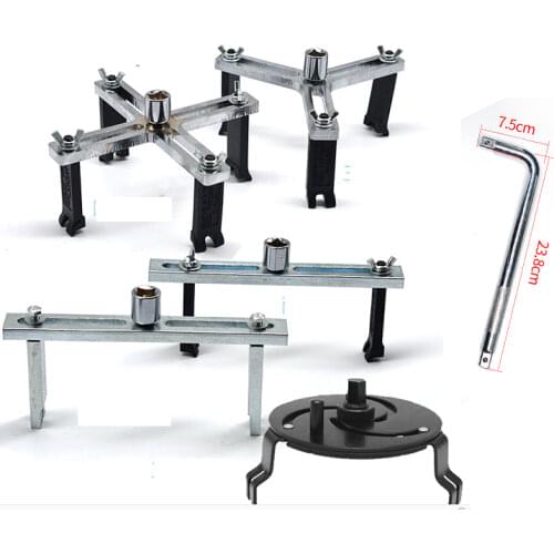Car Fuel Tank Cover Disassembly Tool Straight Bending Fuel Tank Pump Disassembly Universal Gasoline Pump Wrench Removal Tools