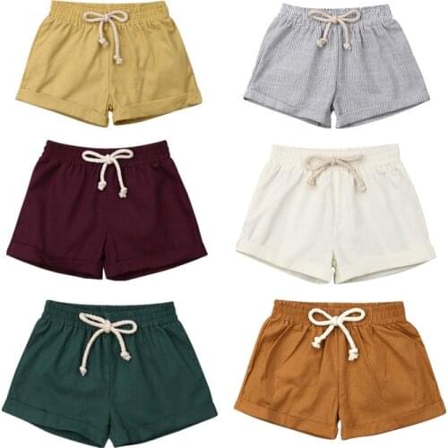 Baby Boy Girl Short Harem Pants Sweatpants Joggers Cotton Bottoms PP Leggings