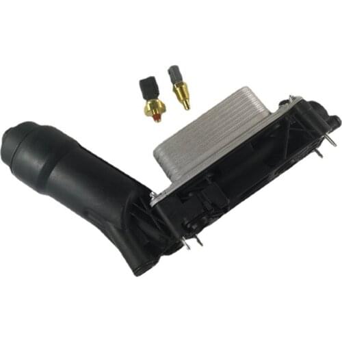 Engine Oil Cooler Filter Housing FOR Jeep Dodge Chrysler 11-13 3.6L V6 5184294AE with sensor