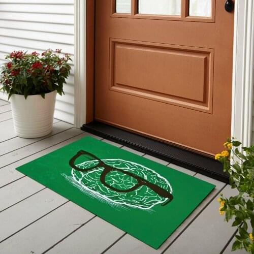 Door Mat "Cerebrum" İndoor Mat Outdoor Mat, Room Carpet, Door Matting 50x80 cm