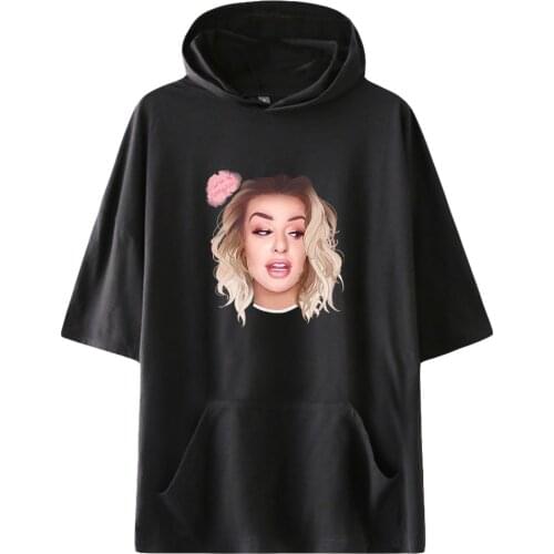 Tana Mongeau Fashion Hooded T shirts Unisex Summer Short Sleeve T-shirts Hot Sale Casual Streetwear Clothes