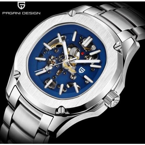 PAGANI DESIGN 2020 Luxury Men Mechanical Wristwatch Stainless Steel Watch Top Brand Sapphire Glass 100M Waterproof Men Watches