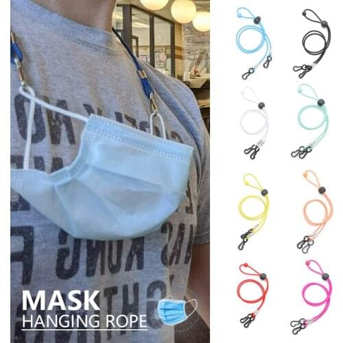 Simple Basic Adjustable Mask Hanging Rope Face Mask Sunglass Lanyard Extender Ear Protecting Hanging Rope Men Women Fashion