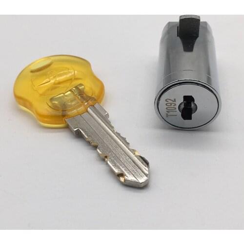 RAYLOCK 5 Pieces 38.5mm High Security Flat Key Cylinder Replacement Snack Automatic Vending Machine Plug Barrel Lock