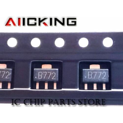 50PCS B772 SOT89 2SB772 SOT-89 3A/30V 772 SOT SMD transistor