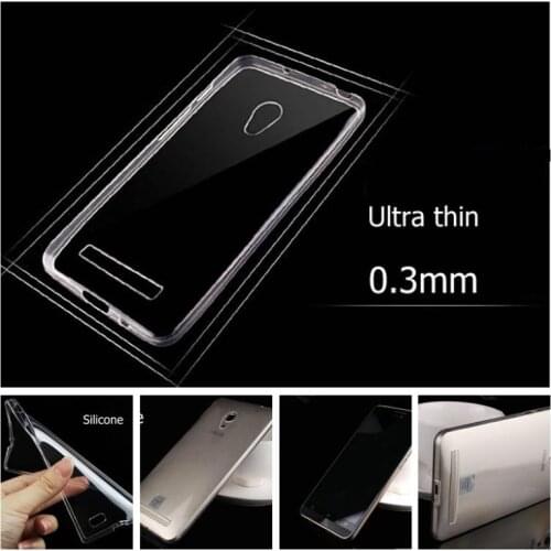Ultra-thin 0.3mm clear tpu soft cover for Asus zenfone 5 cell phone silicone protective case of crystal & Transparent +1pcs film