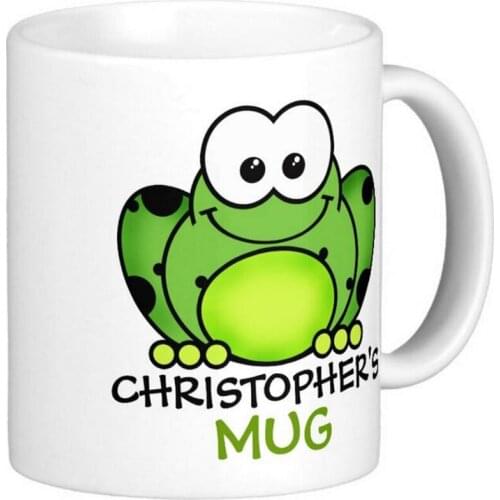 Fun personalized cartoon frog mug DIY mugs Tea Mugs Customize Gift By LVSURE