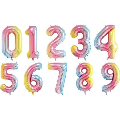 30/40 Inch Aluminum Film Digital Balloon Valentines Day Wedding Birthday Party Decoration Holiday Scene Decoration Props