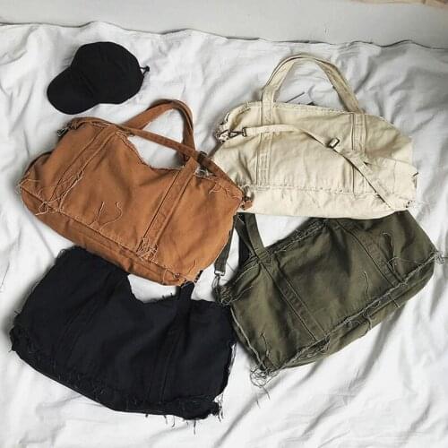 2020 Brand Large Pocket Casual Tote Womens Handbag Shoulder Handbags Canvas Leather Capacity Bags For Women