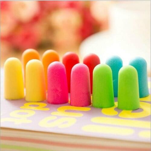 10 Pairs/pack Soft Foam Ear Plugs Tapered Travel Sleep Noise Prevention Earplugs