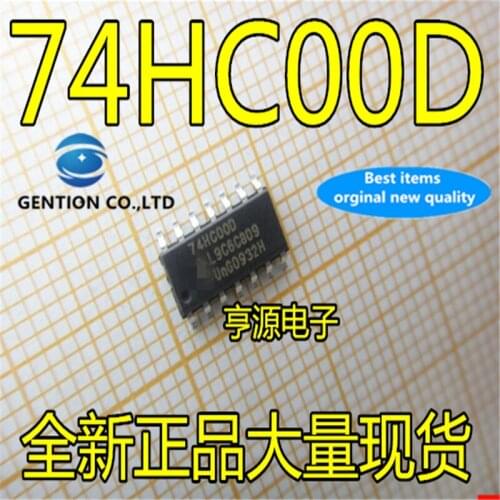 100Pcs 74HC00 74HC00D SN74HC00DR SOP-14 in stock 100% new and original