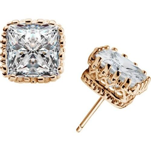 2021 Trendy Geometric Real Women Brinco Earrings Crystal From Swarovskis Earrings Jewelry Consignment Solid