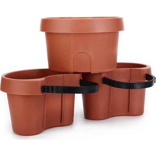 3 Pc/Lot Unique Gutter Downspout Garden Flower Pot Drain Pipe Flower Pots Tubs Drain Pipe Garden Planters