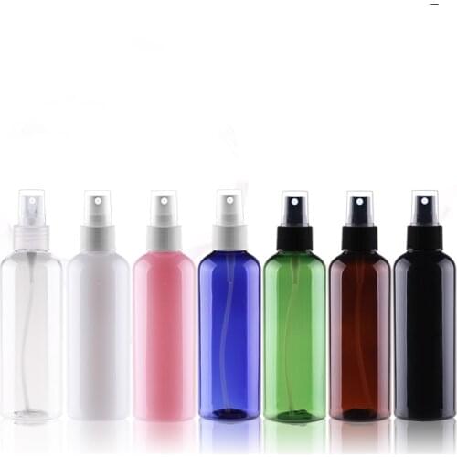 50pcs 100ml black Empty Bottles For Perfumes,100cc PET Clear Container With Sprayer Pump Fine Mist Spray Bottle Cosmetic Packing