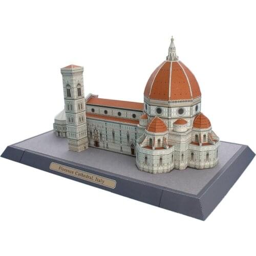 Basilica di Santa Maria del Fiore Italy World Classic Architecture 3D Paper Model Building DIY Education Toys
