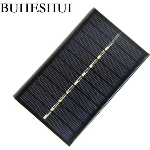 BUHESHUI 100PCS 5V 0.75W Solar Cell Polycrystalline DIY Solar Panel Charger For 3.7V Battery Light Study Toy 100*60MM Wholesale