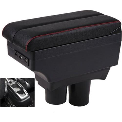 For Citroen c-elysee/ Peugeot 301 armrest central Store content Storage box with cup holder ashtray accessories 2012-2016