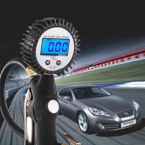 Digital Tire Pressure Gauge Tire Inflator High Accurate Inflation Gun Meter For Car Truck Motorcycle Vehicle DP-703