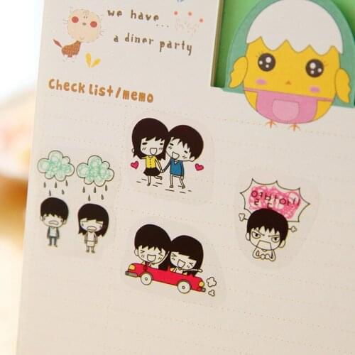 DL Korean stationery wholesale South Korea sweet hip-hop transparent sticker diary photo album decorative sticker small gift