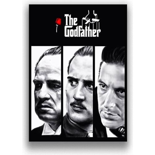 Classic Movie Gangsters Godfather Art Home Decor Quality Canvas Painting Poster Picture Bedroom Living Sofa Wall Decor A1116