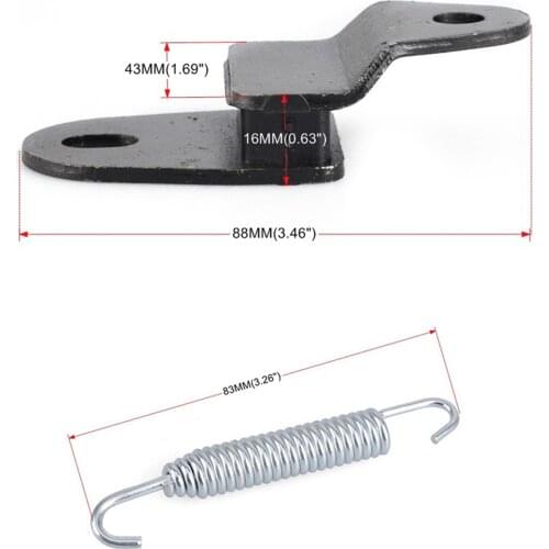 Motorcycle Exhaust Mounting Bracket Kit with Spring&Washer for Yamaha 87-06