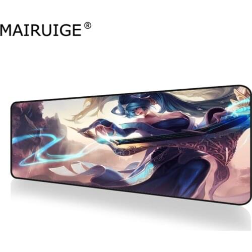 League of Legends of Sona Mouse Pad XXL Gamer Desk Mat Large Keyboard Pad Gaming MousePad 90x40cm/70x30cm for Laptop Table Pads
