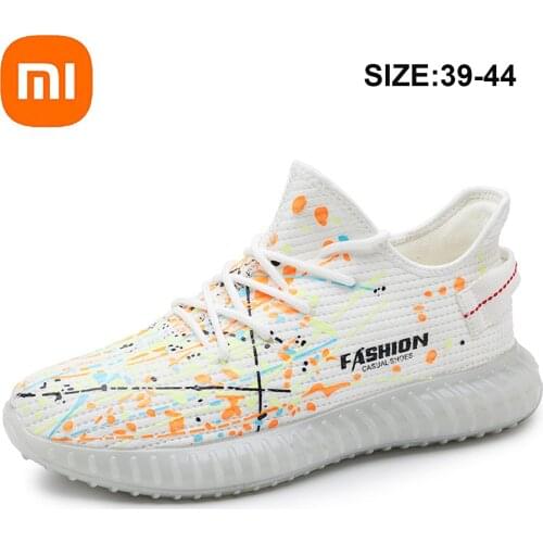 Xiaomi Mijia Men Tennis Sport Shoes Luminous Lighted Running Training Walking Shoes Footwear Casual Breathable Sneakers