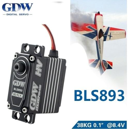 GDW BLS892HV 26kg/ BLS893HV 36kg Metal Steering Gear 78g Maximum Torque Large Fixed Wing Vehicle Model Robot Steering Gear