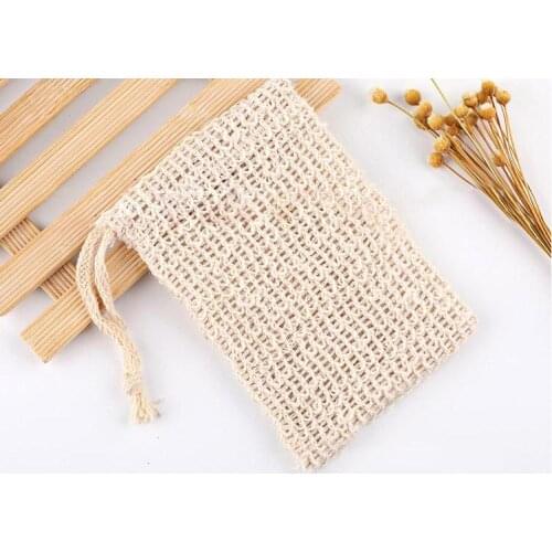 Soap Blister Mesh Double-layer Soap Net Foaming Net Easy Bubble Mesh Bag Soap Sack Saver Pouch Drawstring Holder SN1957