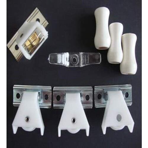 Roller Blinds Roman Pleated Shade KIT 1 Cord Lock 3 Pulleys 3 Cord Tassels 1 Cord Cleat