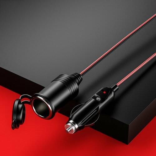New 12v / 24v Car 3m Extension Cable Waterproof Cigarette Lighter Battery Car Terminal Alligator Clip Socket Adapter