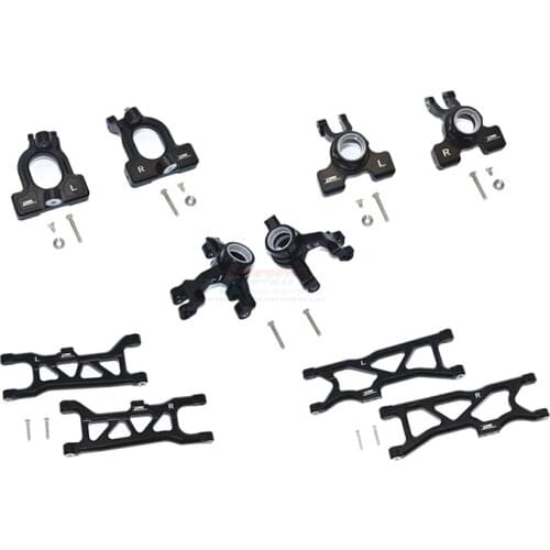 Aluminum alloy front C seat + front steering cup + rear cup + front and rear lower arm set for ARRMA 1/10 KRATON