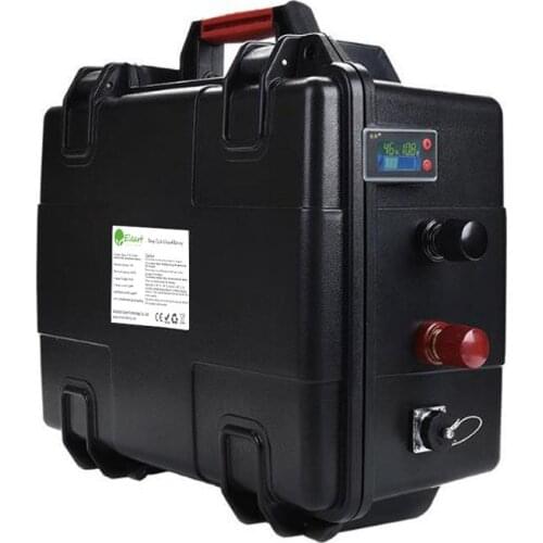 Portable waterproof rechargeable li-ion 36v 10ah 60ah 120ah lithium ion polymer batteries with charger for electric motor