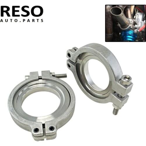 RESO- Stainless Steel 38mm V band Flang/Clamp Set For MVS MV-R Wastegate V-band Kit
