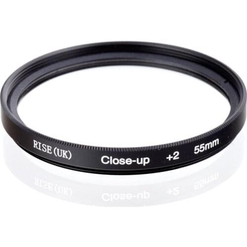 RISE(UK) 55mm Close-Up +2 Macro Lens Filter for Nikon Canon SLR DSLR Camera