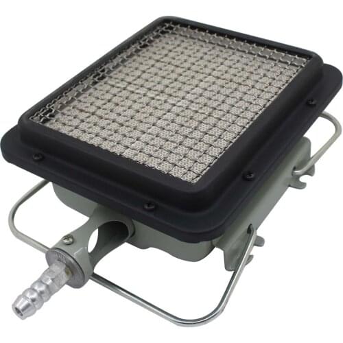 With grill Infrared ceramic gas stove camping grill barbecue gas barbecue burner portable camper heater