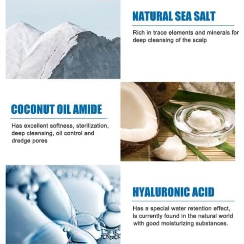 Sea Salt Anti-Dandruff Shampoo Cream Relieve Itching Control Oil Hair Shampoos Hair Care can CSV