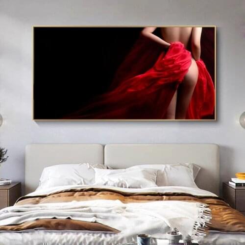Modern Art Painting Nude Woman Back View Posters And Prints Canvas Painting Wall Art Picture Home Bedroom Decorative Wall Art