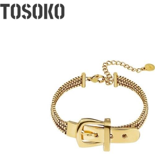 TOSOKO Golden Bracelets
