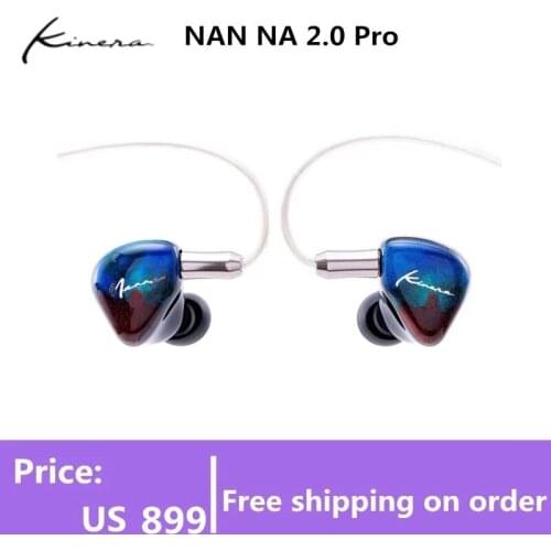 KINERA NAN NA 2.0 Pro 2EST+1DD+1BA In Ear Earphone HIFI DJ Monitor Earbuds with 2.5mm 3.5mm Adapter 0.78 2Pin Cable Headphone