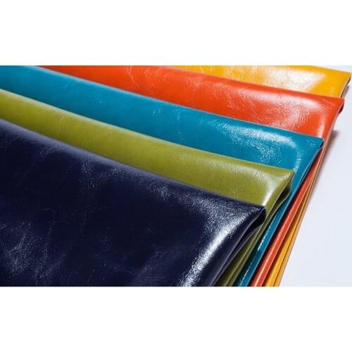 Waterproof Oil Wax PU Faux Leather Glitter Fabric telas Synthetic cuero sintetico DIY Sofa David Home Decoration Accessories