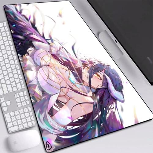 High Quality Overlord Anime Pad Mice Customized Laptop Gaming Mouse Pad Rubber Mouse Durable Desktop Mice Pad for Cartoon Fans