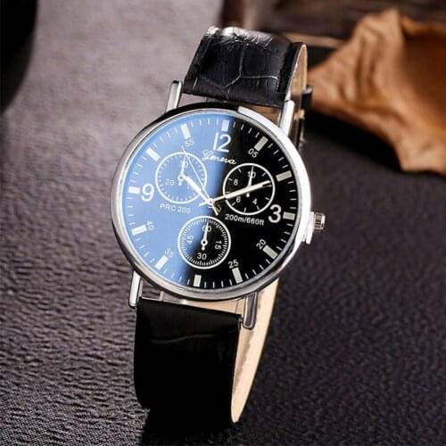 XAPWV Men's Watch With Leather Strap